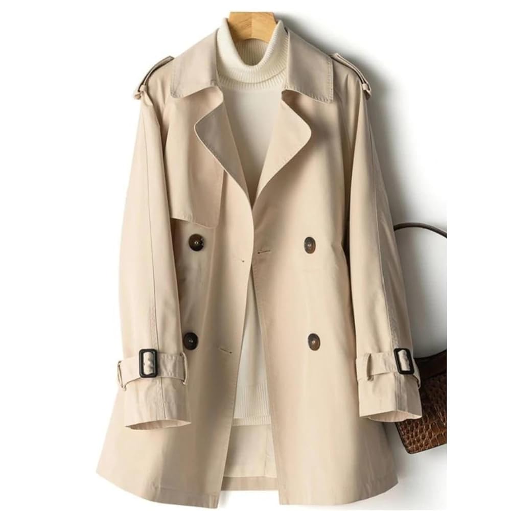未使用品　Riu Classical short trench coat Alicia Short Trench Coat Eucalyptus | Forever New